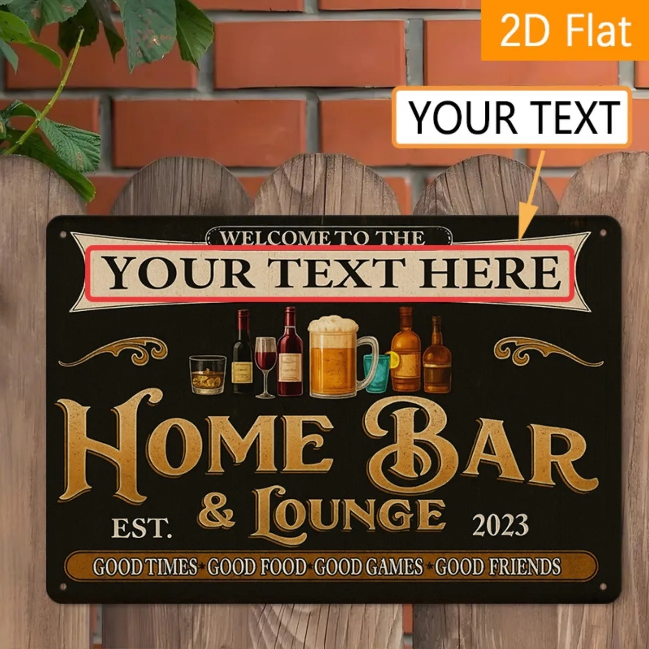 لافتة معدنية مخصصة للبار المنز - مراجعة Home Bar Lounge وسعره