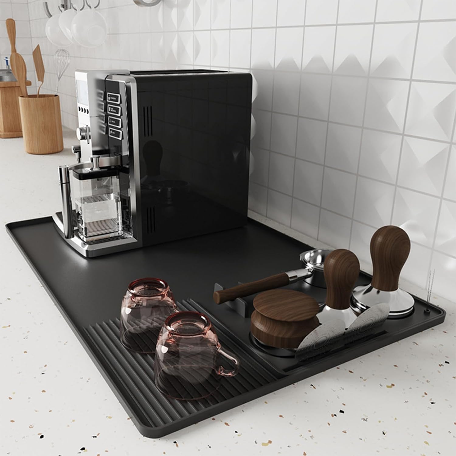 حصيرة قهوة من السيليكون 3 في 1 - مراجعة Bar Mat Rubber وسعره